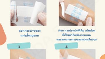 วิธีการใช้ Dressing Film Cathereeplus Pad